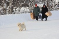 ロシア　サハリン島（樺太）　雪国